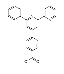 4'-(4-methoxycarbonylphenyl)-2,2':6',2''-terpyridine structure