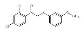 2',4'-DICHLORO-3-(3-METHOXYPHENYL)PROPIOPHENONE结构式