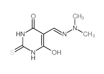 5-[(2,2-dimethylhydrazinyl)methylidene]-2-sulfanylidene-1,3-diazinane-4,6-dione structure