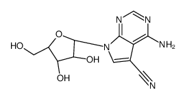 4-amino-7-[(2R,3S,4S,5R)-3,4-dihydroxy-5-(hydroxymethyl)oxolan-2-yl]pyrrolo[2,3-d]pyrimidine-5-carbonitrile结构式