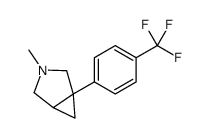 3-methyl-1-[4-(trifluoromethyl)phenyl]-3-azabicyclo[3.1.0]hexane结构式