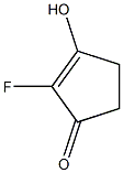 2-fluoro-3-hydroxycyclopent-2-en-1-one Structure