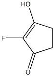 2-fluoro-3-hydroxycyclopent-2-en-1-one结构式