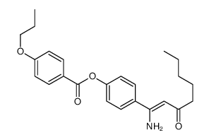 [4-(1-amino-3-oxooct-1-enyl)phenyl] 4-propoxybenzoate结构式