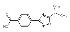 4-(5-Isopropyl-1,2,4-oxadiazol-3-yl)benzoic Acid structure