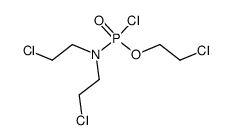 phosphoric acid-[bis-(2-chloro-ethyl)-amide]-(2-chloro-ethyl ester)-chloride结构式