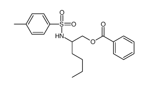 2-[(4-methylphenyl)sulfonylamino]hexyl benzoate结构式