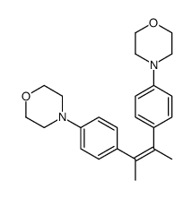 4-[4-[3-(4-morpholin-4-ylphenyl)but-2-en-2-yl]phenyl]morpholine Structure