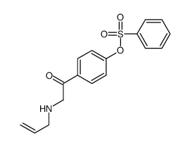 [4-[2-(prop-2-enylamino)acetyl]phenyl] benzenesulfonate结构式