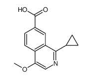 1-cyclopropyl-4-methoxyisoquinoline-7-carboxylic acid结构式