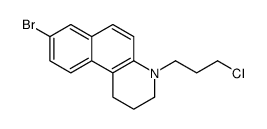 8-bromo-4-(3-chloropropyl)-2,3-dihydro-1H-benzo[f]quinoline结构式