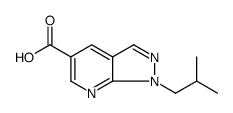 1H-Pyrazolo[3,4-b]pyridine-5-carboxylic acid, 1-(2-methylpropyl) Structure
