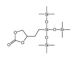 4-[2-tris(trimethylsilyloxy)silylethyl]-1,3-dioxolan-2-one结构式