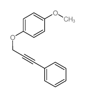 1-methoxy-4-(3-phenylprop-2-ynoxy)benzene structure