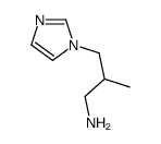 3-咪唑基-2-甲基丙胺结构式