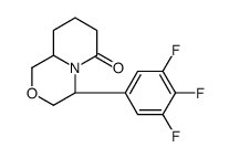 (4R,9AS)-4-(3,4,5-TRIFLUOROPHENYL)HEXAHYDROPYRIDO[2,1-C][1,4]OXAZIN-6(1H)-ONE结构式