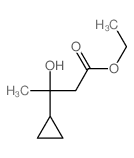 Cyclopropanepropanoicacid, b-hydroxy-b-methyl-, ethyl ester Structure