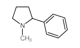 Pyrrolidine,1-methyl-2-phenyl- structure