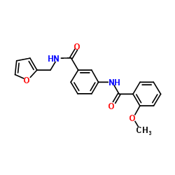 N-{3-[(2-Furylmethyl)carbamoyl]phenyl}-2-methoxybenzamide Structure