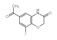 6-ACETYL-8-FLUORO-2H-BENZO[B][1,4]OXAZIN-3(4H)-ONE Structure