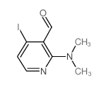 2-(二甲基氨基)-4-碘-3-吡啶羧醛结构式