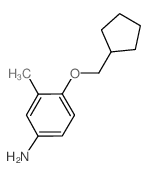 4-(Cyclopentylmethoxy)-3-methylaniline Structure
