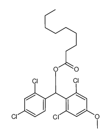 (2,6-dichloro-4-methoxyphenyl)(2,4-dichlorophenyl)methyl nonanoate结构式