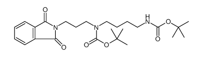 Carbamic acid, [3-(1,3-dihydro-1,3-dioxo-2H-isoindol-2-yl)propyl][4-[[(1,1-dimethylethoxy)carbonyl]amino]butyl]-, 1,1-dimethylethyl ester Structure