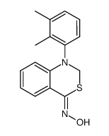 1-(2,3-dimethylphenyl)-1,2-dihydro-4H-benzo[d][1,3]thiazin-4-one oxime结构式