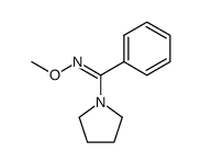 Phenyl-pyrrolidin-1-yl-methanone O-methyl-oxime Structure