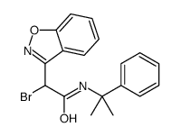 2-(1,2-benzoxazol-3-yl)-2-bromo-N-(2-phenylpropan-2-yl)acetamide结构式