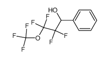 α-(heptafluoro-3-oxabutyl)benzyl alcohol结构式