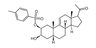 2β.3β-Dihydroxy-5β-pregn-9(11)-en-20-on-2-tosylat结构式