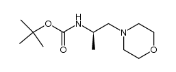 ((R)-1-methyl-2-morpholin-4-yl-ethyl)-carbamic acid tert-butyl ester结构式