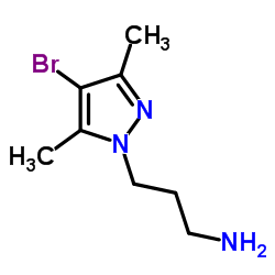 3-(4-BROMO-3,5-DIMETHYL-PYRAZOL-1-YL)-PROPYLAMINE Structure
