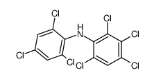 (2,3,4,6-tetrachloro-phenyl)-(2,4,6-trichloro-phenyl)-amine Structure