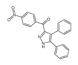 (4,5-diphenyl-1(2)H-pyrazol-3-yl)-(4-nitro-phenyl)-methanone Structure