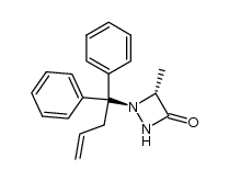 1-(1,1-diphenylbut-3-enyl)-4-methyl-1,2-diazetidin-3-one Structure