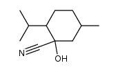 1-hydroxy-2-isopropyl-5-methyl-cyclohexanecarbonitrile Structure