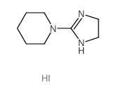 Piperidine,1-(4,5-dihydro-1H-imidazol-2-yl)-, hydriodide (1:1) structure