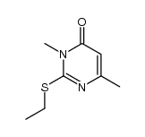 2-ethylmercapto-3,6-dimethyl-3H-pyrimidin-4-one结构式