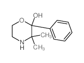 2-Morpholinol,3,3-dimethyl-2-phenyl- Structure
