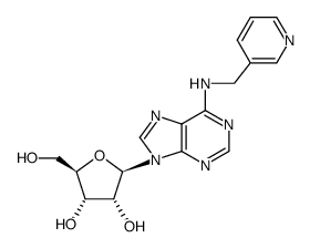 N6-(3-pyridylmethyl)adenosine结构式