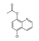5-chloro-8-acetoxyquinoline结构式