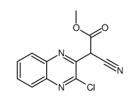 (3-氯喹噁啉-2-基)(氰基)乙酸甲酯结构式
