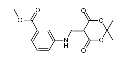 methyl 3-[(2,2-dimethyl-4,6-dioxo-1,3-dioxan-5-ylidene)methylamino]benzoate结构式