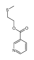 2-methylsulfanylethyl pyridine-3-carboxylate结构式