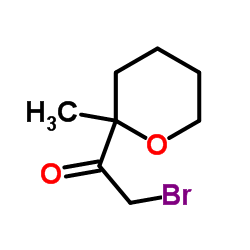 Ethanone, 2-bromo-1-(tetrahydro-2-methyl-2H-pyran-2-yl)- (9CI)结构式