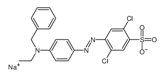 sodium 4-[[4-[benzyl(ethyl)amino]phenyl]azo]-2,5-dichlorobenzenesulphonate结构式