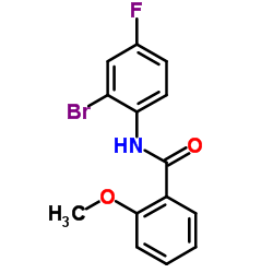 N-(2-Bromo-4-fluorophenyl)-2-methoxybenzamide结构式